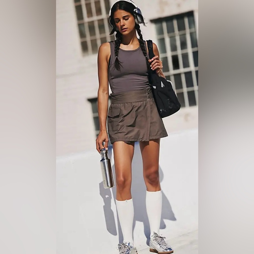 NWOT!! Free People On The Block Onesie in Charcoal Brown